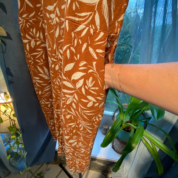 Terracotta and Cream Floral Jumpsuit - Picture 5 of 5